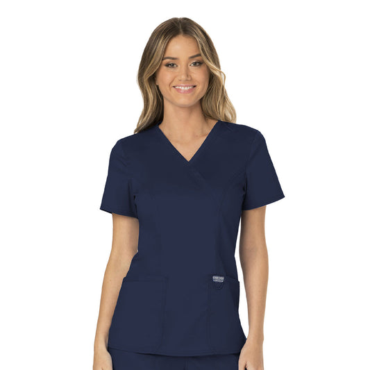 Women's 3-Pocket Mock Wrap Top (WW610)