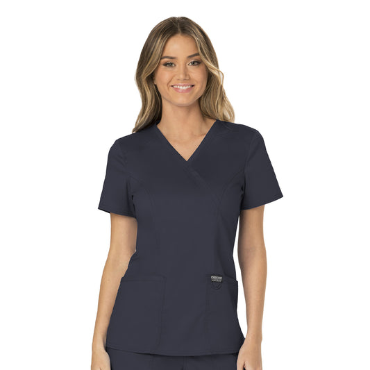 Women's 3 Pocket Mock Wrap Top WW610