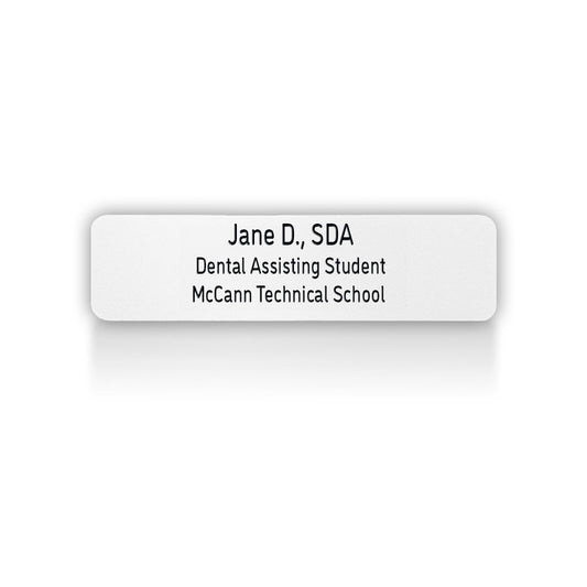 McCann Technical Dental Assisting Name Badge D-12