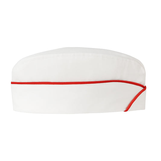 Johnny Rockets White Fountain Cap with Red Trim