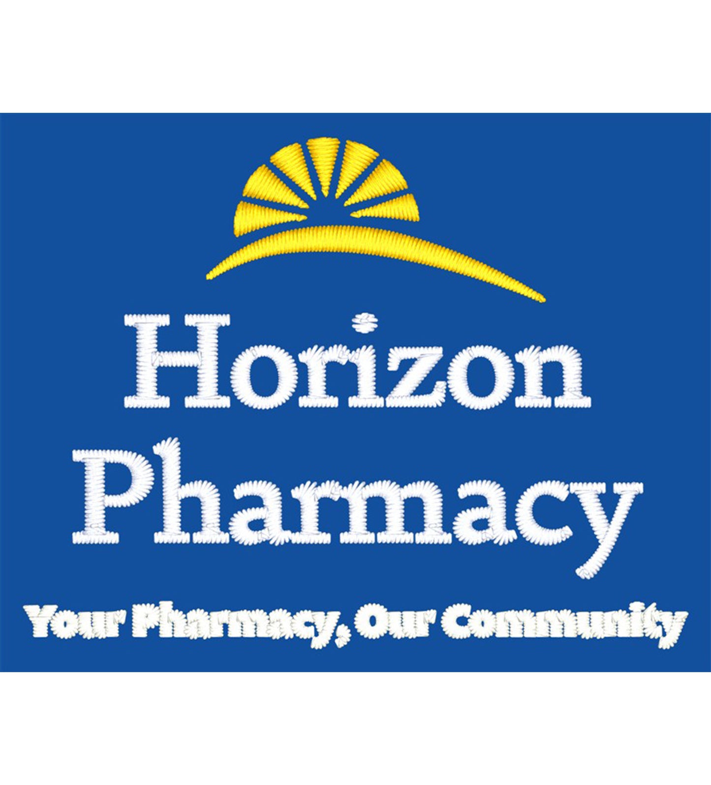 Horizon Pharmacy Logo Embroidery