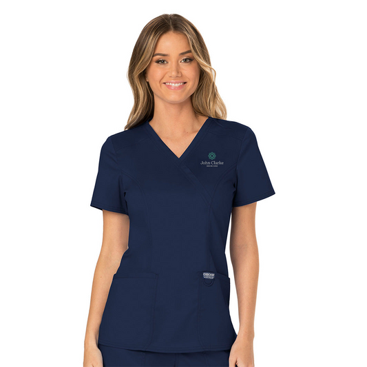 Women's 3 Pocket Mock Wrap Top