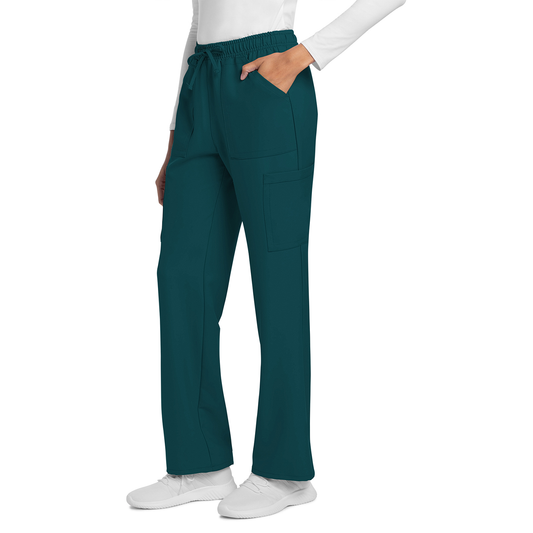 Women's Mid Rise Drawstring Trouser Cargo Pant CK272A