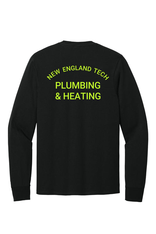 NEIT Plumbing & Heating Adult Core Cotton Black Long Sleeve Tee