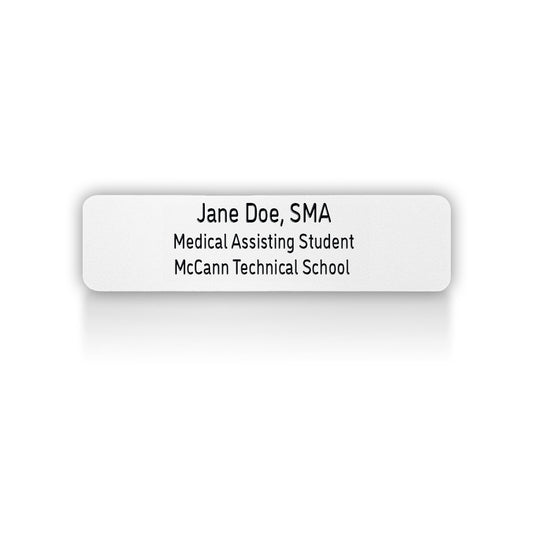 McCann Technical Medical Assisting Name Badge D-12