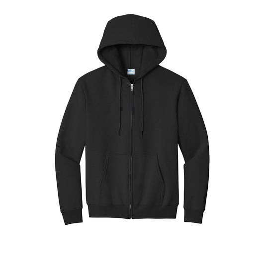 Unisex Essential Fleece Full-Zip Hooded Sweatshirt