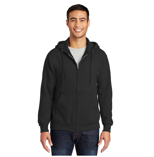 Unisex Essential Fleece Full-Zip Hooded Sweatshirt