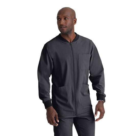 Men's Structure 3-Pocket Crewneck Warmup Scrub Jacket
