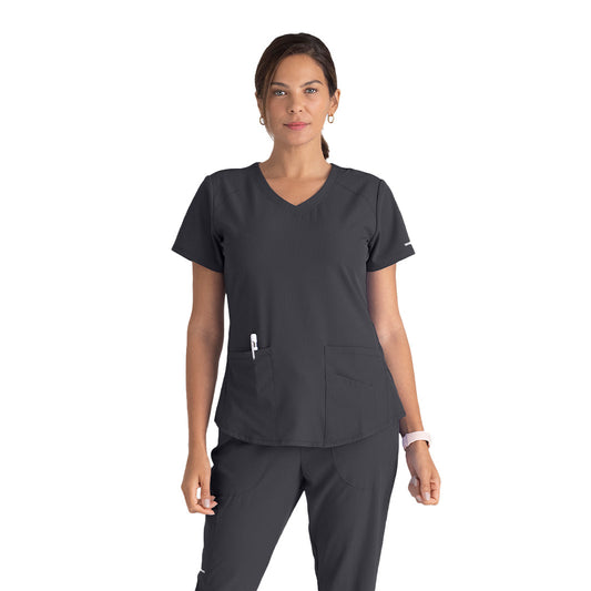 Women's Breeze 3-Pocket Curved V-Neck Top