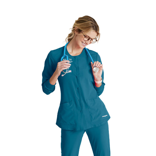Women's Stability Warm-Up Scrub Jacket SK401 Norwich Health Tech