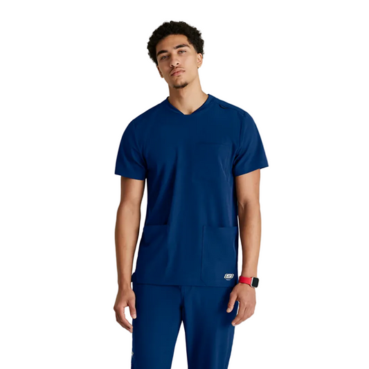 Men's Thesis 3-Pocket Round Neck Scrub Top (SKT193)