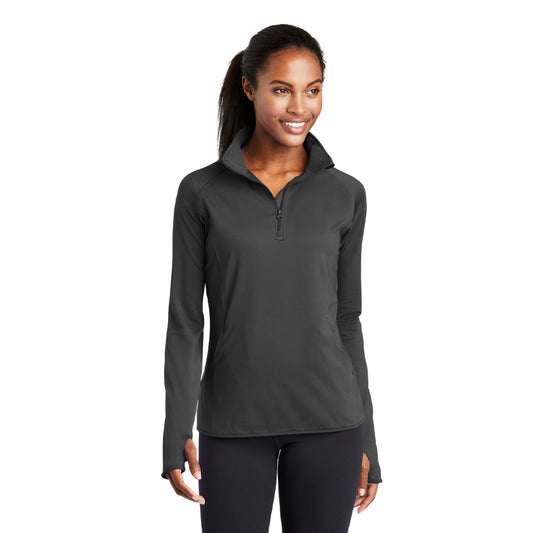 Ladies Sport-Wick® Stretch 1/4-Zip Pullover LST850