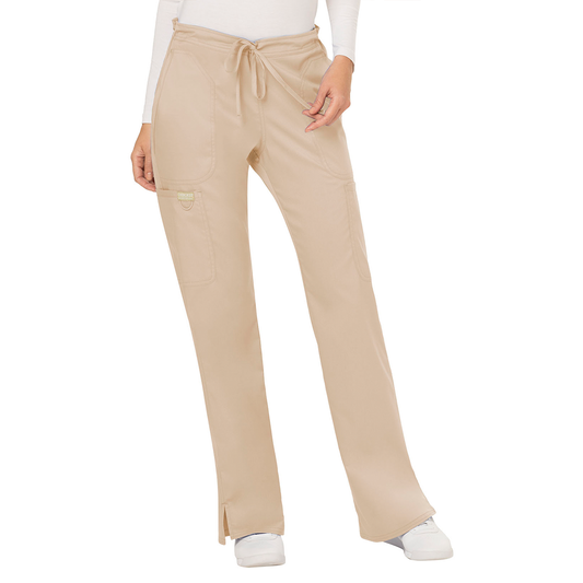 Women's Mid Rise Moderate Flare Drawstring Pant WW120